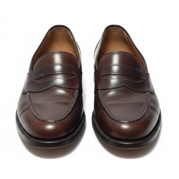 Allen Edmonds Randolph Penny Loafer Shoes Mens 7.5 D Brown Leather Slip On 4889 main image 5